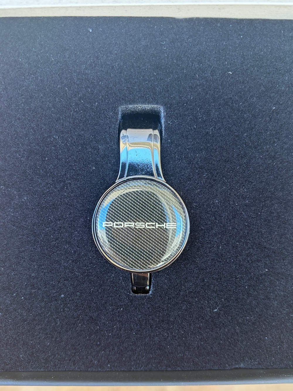 Porsche Purse/Handbag Table Hook Holder - Watch Face Style - Dealer Gift NEW